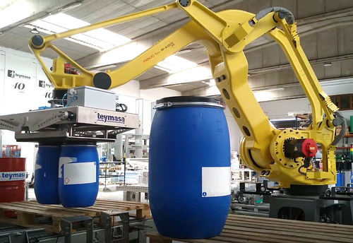 Robotic palletizer drumautomatic