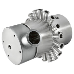 Поворотное соединение для пищевых продуктов QB-05503для пищевой промышленности3 проходаиз нержавеющей стали