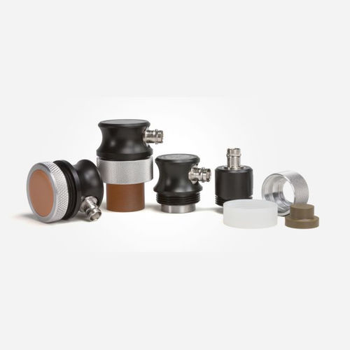 Contact ultrasonic transducer delay linehigh-temperature