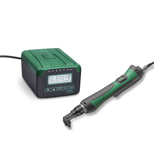 Крутящий момент контролируется токопоглощающей электрической отверткой eTensil E8CC...A30/90, проводной, прямоугольной, бесщеточной.