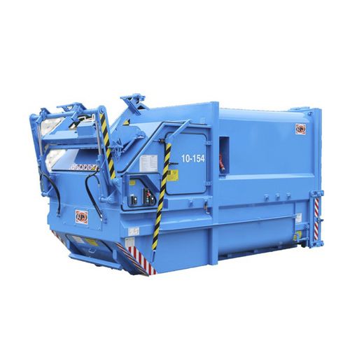 Стационарный компактор мусора серии Eмоноблочныйгоризонтальный с фронтальной загрузкой