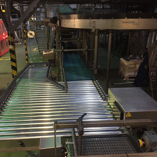 Конвейерная система для обработки пищевых продуктов, сборочная линия, напитки