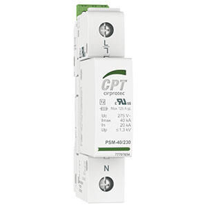 Устройство защиты от перенапряжения типа 2 PSM1-30/750 IRтип 1класс IIоднополюсное