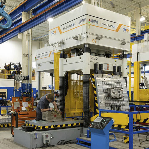 Олеодинамический пресс HMG-120ESиспытание, штамповка