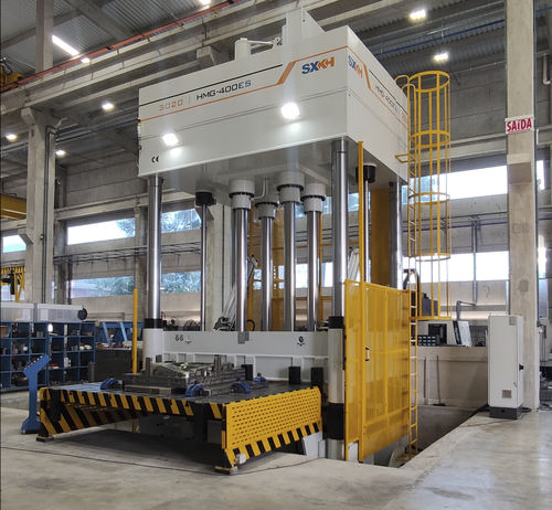 Олеодинамический пресс HMG-500ESиспытание, штамповка