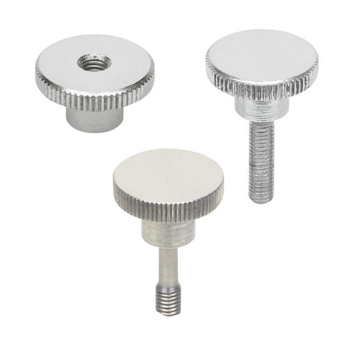 Ручка с накаткой TKN, TKS, TKS-R-SUSРезьбовая круглая сталь