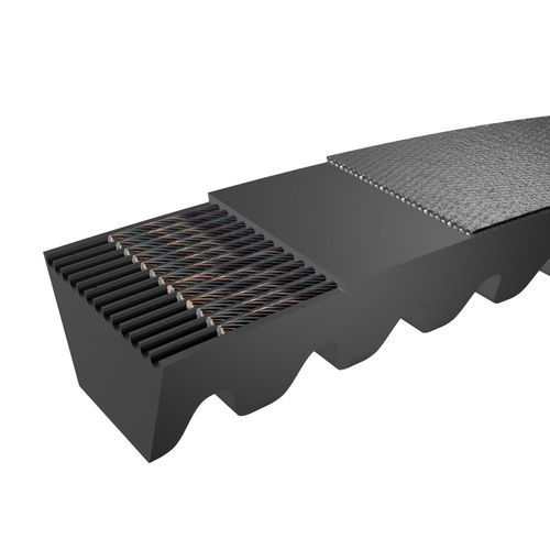 Toothed power transmission belt rubberfor heavy-duty applicationsindustrial