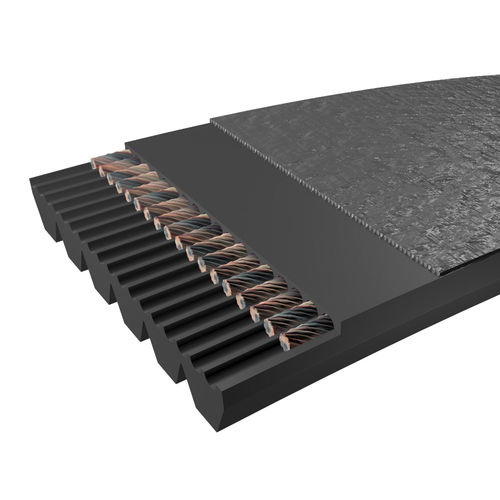 Ribbed power transmission belt rubberfor heavy-duty applicationsindustrial