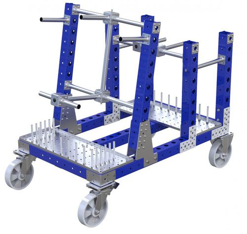 Тележка погрузочно-разгрузочная Q-100-0800платформа из металлической проволочной сеткипортал