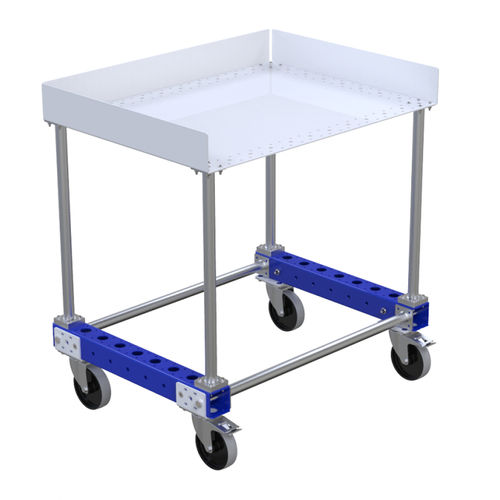 Тележка рабочего места Q-100-0917металлическаяс поворотными роликами