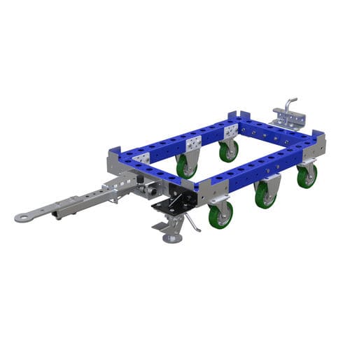 Тележка перегрузочная Q-100-0994металлический шестиколесный буксир