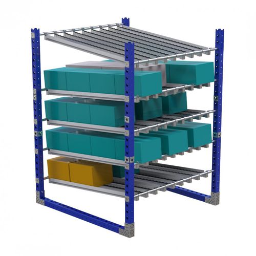 Стеллаж складской складской Q-100-0854коробмодульныйугловой