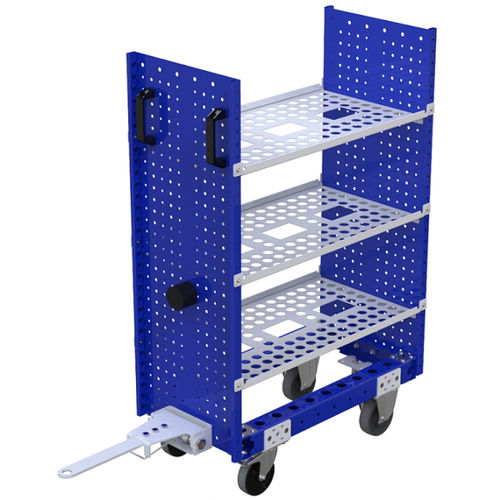 Тележка погрузочно-разгрузочная Q-100-0792металлическаяполкас поворотными роликами