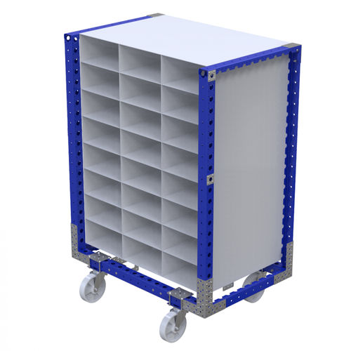 Тележка перегрузочная Q-100-0307металлическаяс поворотными роликами