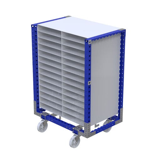 Тележка перегрузочная Q-100-0309металлическаяс поворотными роликами