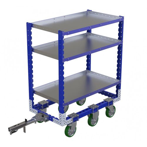 Тележка перегрузочная Q-007-3068металлическаяполкашестиколесная