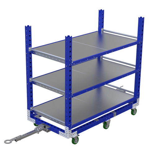 Тележка перегрузочная Q-100-0985металлическаяполкашестиколесная
