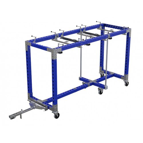 Тележка погрузочно-разгрузочная Q-100-0604металлическаяполкас поворотными роликами