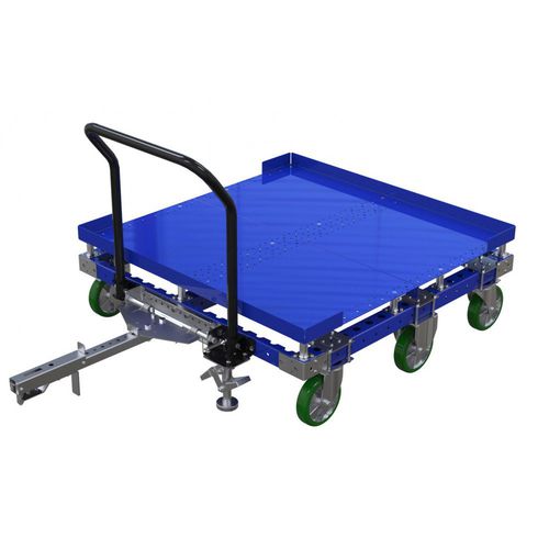 Тележка погрузочно-разгрузочная Q-100-0496металлическаяполопогрузчикшестиколесная