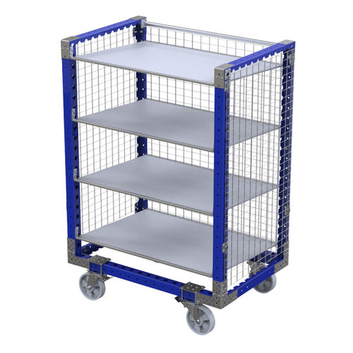 Погрузочно-разгрузочная тележка Q-100-0468Металлическая проволока4-уровневыйконтейнер