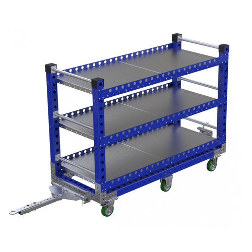 Тележка транспортная Q-100-0763металлическая полка для контейнеров