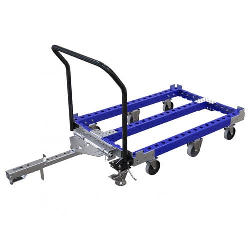 Тележка перегрузочная Q-007-3074металлическаядля контейнеровшестиколесная