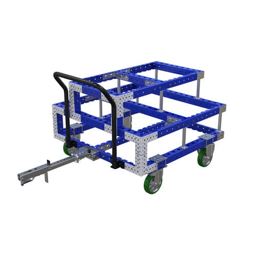 Тележка погрузочно-разгрузочная Q-100-0204металлическаядля тяжелых грузов