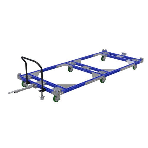 Тележка перегрузочная Q-100-0531металлическаядля контейнеровшестиколесная