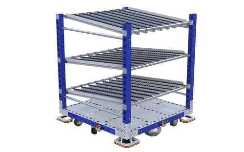 Полочная тележка Q-041-0028механизированная