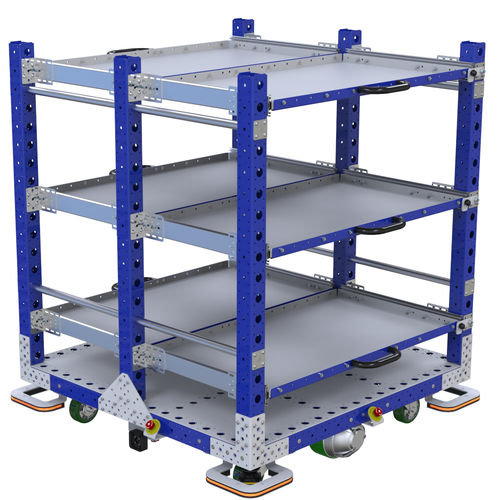 Трансферная тележка Q-041-0030полочная моторизованная