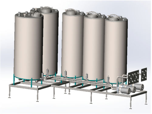 Установка CIP для пищевой промышленности TK seriesinox