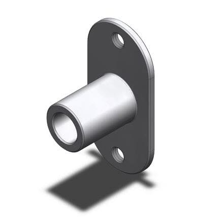 Заглушка с резьбой серия OBFRцилиндрический фланец из алюминиевого сплава