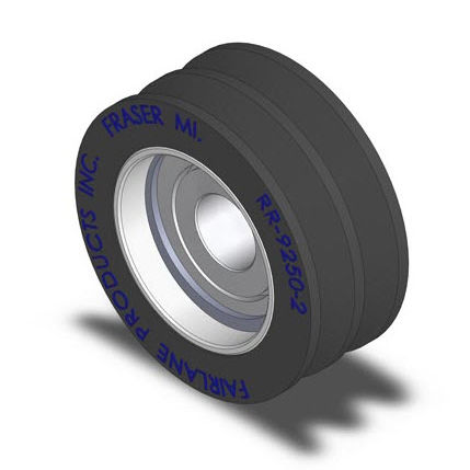 Направляющий ролик серии RR-2-Bстальнеопренс шарикоподшипником