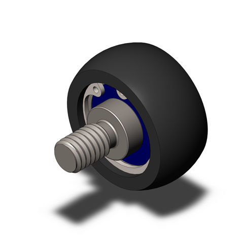 Bearing wheel type roller TCP-200905-1603R-Csteelpolyacétal