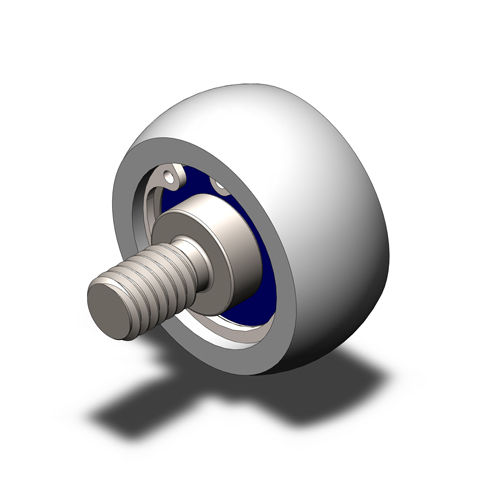 Bearing wheel type roller TCR7-200905-1603R-Csteelpolyurethane