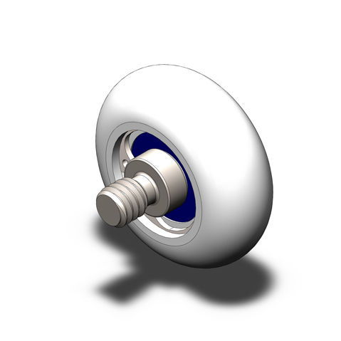 Bearing wheel type roller TRU-200804-SS1602R-Cplastic