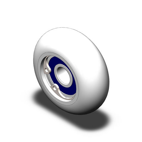 Bearing wheel type roller TRU-200804-SS1602Rplastic