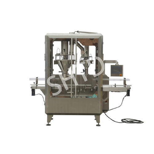 Автоматическая машина для наполнения нескольких контейнеров для порошков, поворотный стол