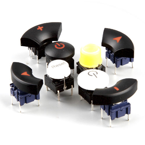 Тактильный переключатель серии Mini, однополюсный, на печатной плате, на заказ