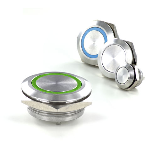 Выключатель кнопочный антивандальный серии ALFAruggedIK 10IP67