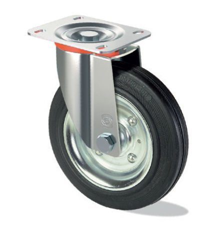 Поворотный ролик Q S10 GPОпорная плитарезина,прессованная сталь