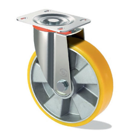 Поворотный ролик L S10 GPОпорная плитаполиуретанпрессованная сталь