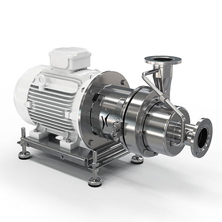 Pump for hygienic applications HSCP for food productswith electric motorself-priming