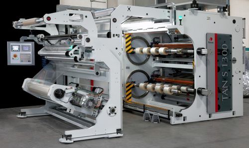 Бобинорезально-перемоточная машина серии TANIS для пластиковой пленкиавтоматическая дуплексная револьверная головка