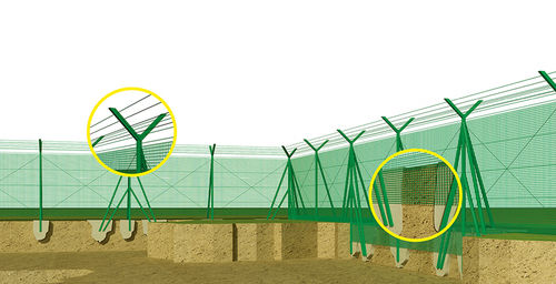 Защитное ограждение МЕШФРП