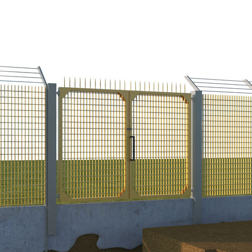 Пешеходные ворота раздвижные на петляхручные