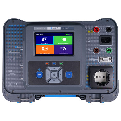 Тестер непрерывности MI 3360 25A OmegaGT XA Сопротивление изоляцииТок утечкиСопротивление заземления