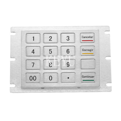 Brushed stainless steel keypad KY212116-keypanel-mountUSB