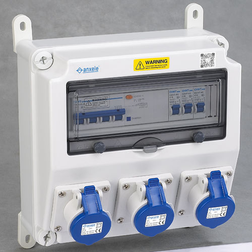 Шкаф оборудованный электрощитом АЭСМ-231настенныйиз пластикадля наружного применения