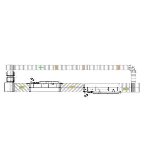 Автоматический кромкооблицовочный станок с клеевым аппликатором.